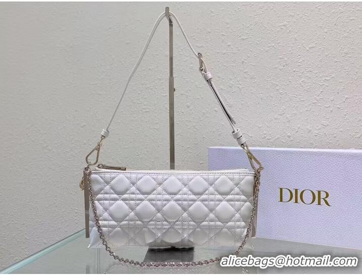 Reasonable Price SMALL DIOR CD LOUNGE BAG Latte Supple Macrocannage Lambskin M2252ONG