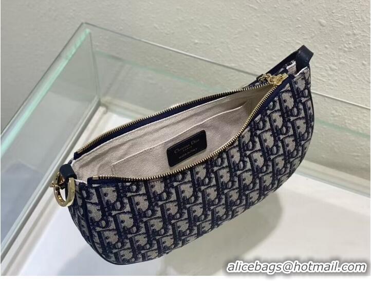 Good Looking CD LOUNGE BAG Blue Dior Oblique Jacquard M22626T