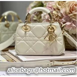 Promotional LADY DIOR TOP HANDLE SMALL BAG Cannage Lambskin C0620 Latte