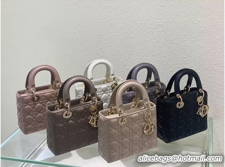 Buy Cheap SMALL LADY DIOR MY ABCDIOR BAG Latte Cannage Lambskin M0538ONG