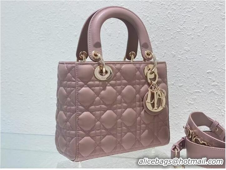 Trendy Design SMALL LADY DIOR MY ABCDIOR BAG Cannage Lambskin M0538ONG Peony Pink