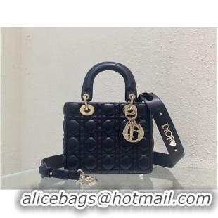 Well Crafted SMALL LADY DIOR MY ABCDIOR BAG Cannage Lambskin M0538ONG black