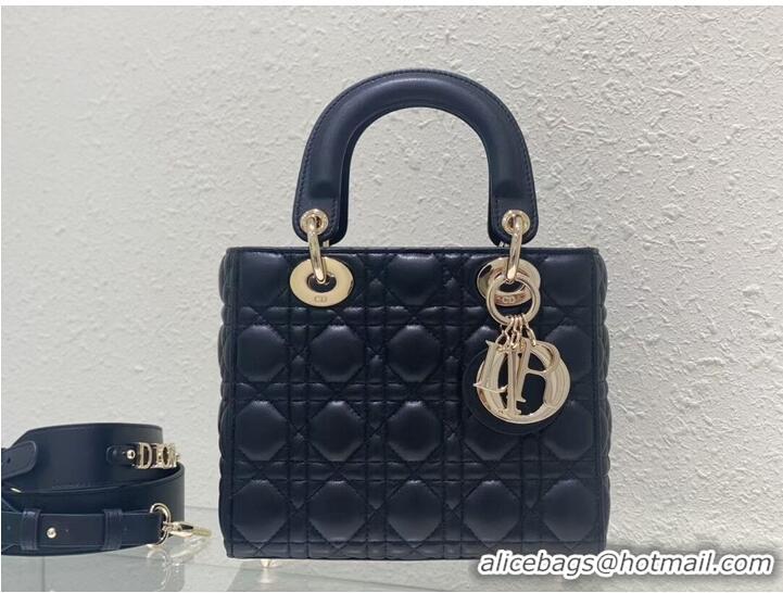 Well Crafted SMALL LADY DIOR MY ABCDIOR BAG Cannage Lambskin M0538ONG black