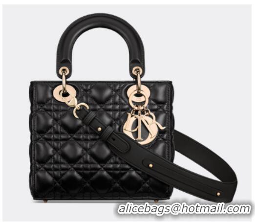 Well Crafted SMALL LADY DIOR MY ABCDIOR BAG Cannage Lambskin M0538ONG black