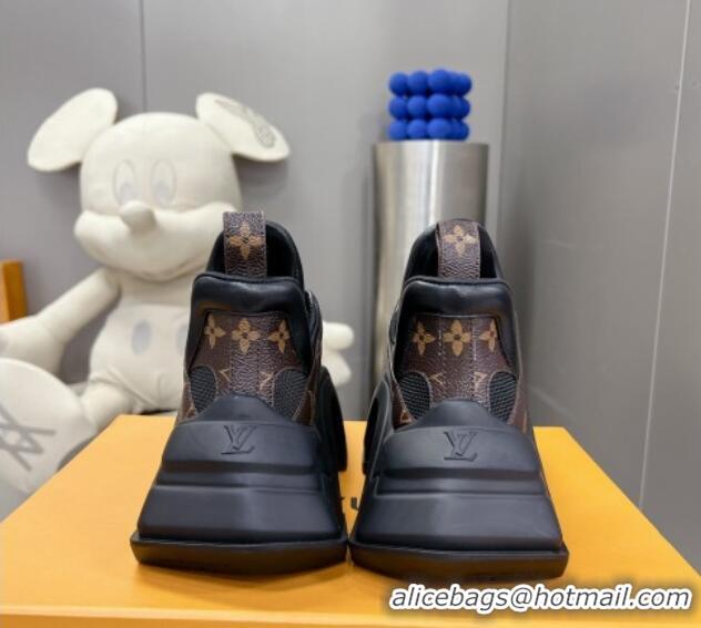 Good Product Louis Vuitton Lv Archlight 2.0 Platform Sneakers in Monogram Canvas and Black Mesh 022442