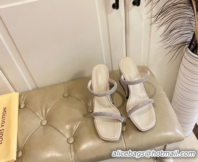 Fashion Louis Vuitton Appeal Wedge Slide Sandals 9.5cm White 022873