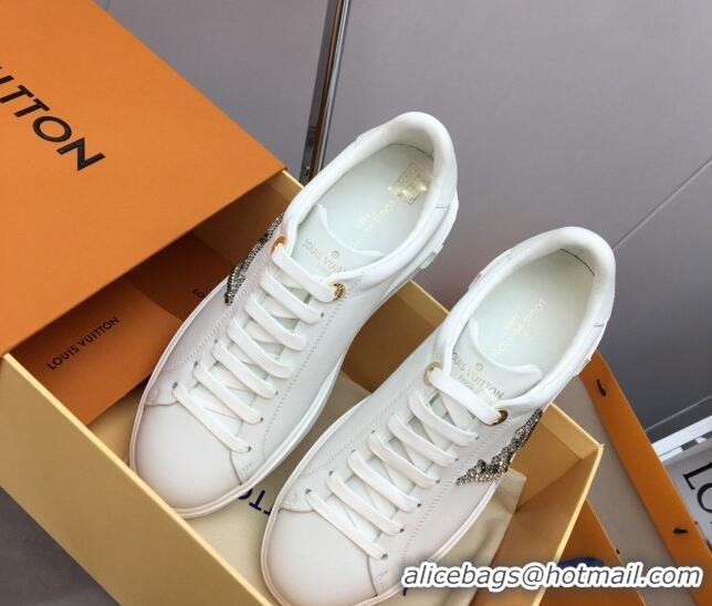 Fashion Louis Vuitton Time Out Sneaker in Calf Leather with Side LV White/Silver 3022884