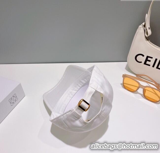 Buy Cheapest Celine Baseball Hat C42806 White 2023