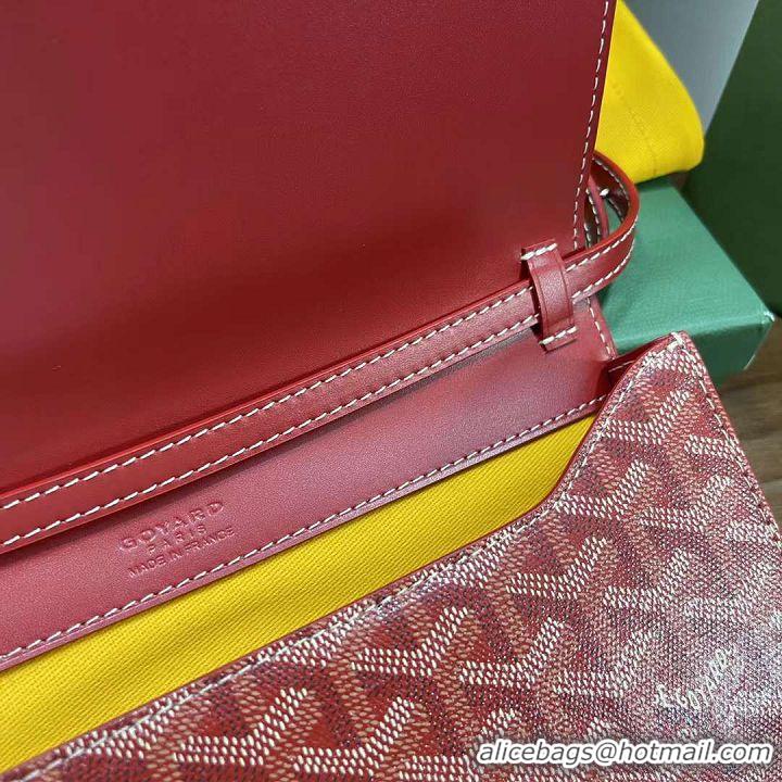 Shop Cheap Goyard Original Monte-Carlo Clutch With Leather Strap 8981 Red