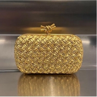 Grade Design Bottega Veneta Original Knot Clutch BV8520 Yellow Gold