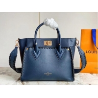 Top Grade Louis Vuitton Monogram Empreinte On My Side MM M21569 Navy Blue