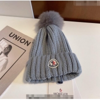 Top Quality Moncler Knit Hat M1208 Grey 2022