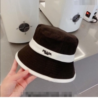 Promotional Prada Canvas Bucket Hat P0216 Black 2023