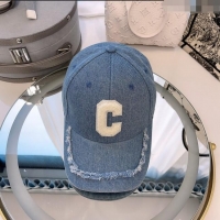 Cheapest Celine Denim Baseball Hat with Fringe CE0105 Light Blue 2023