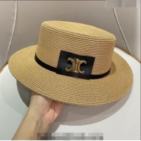 Luxury Cheap Celine Straw Hat 021621 Khaki 2023