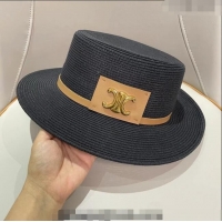 Trendy Design Celine Straw Hat 021621 Black 2023