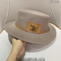 Famous Brand Celine Straw Hat 021621 Grey 2023