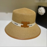 Top Quality Celine Straw Hat C22726 Khaki 2023