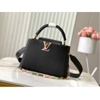 Inexpensive Louis Vuitton Capucines MM M21652 black