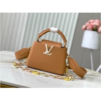 Well Crafted Louis Vuitton Capucines Mini M21798 Hazelnut Brown