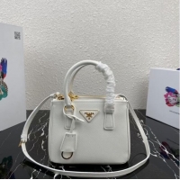 Buy Cheap Prada Galleria Saffiano leather mini-bag 1BA906 white