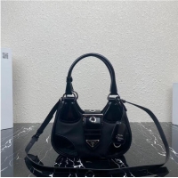 Reasonable Price Prada Moon padded nappa-leather bag 1AC811 black