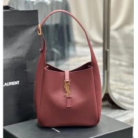 Cheapest SAINT LAUREN LE 5 A 7 SOFT SMALL IN SMOOTH LEATHER 713938 ROUGE LEGION