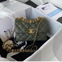 Promotional Chanel FLAP BAG AS3580 green