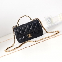 Trendy Design Chanel MINI FLAP BAG WITH TOP HANDLE AS4023 black