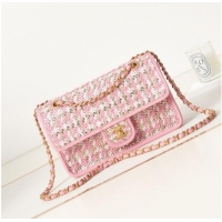 Good Taste Chanel FLAP BAG AS3767 PINK