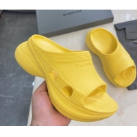 Good Product Balenciaga Rubber Pool Crocs Slide Sandals Yellow 2261152