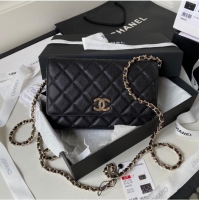 Good Product CHANEL WALLET ON CHAIN AP3180 black