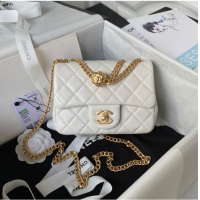 Good Product Chanel MINI FLAP BAG AS4040 white