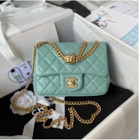 Good Quality Chanel MINI FLAP BAG AS4040 light blue