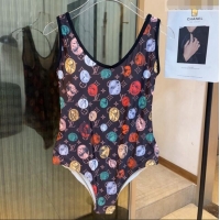 Top Quality Louis Vuitton Fornasetti Swimwear 0408 Black/Brown 2023