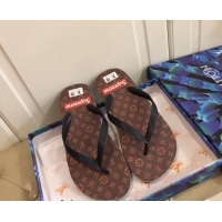 Best Product Louis Vuitton Men's Flat Thong Sandals Monogram 220142