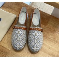 Good Quality Louis Vuitton Since 1854 Starboard LV Circle Flat Espadrilles Grey 2122399