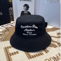 Famous Brand Dior Canvas Bucket Hat D0105 Black 2023