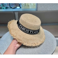 Buy Inexpensive Dior Straw Hat 02161 Black 2023