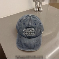 Unique Discount Celine Denim Baseball Hat 0407 Blue 2023