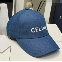 Grade Quality Celine Baseball Hat C42008 Denim Blue 2023