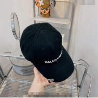 Good Looking Balenciaga Canvas Baseball Hat B1208 Black 2022