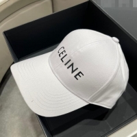 Promotional Celine Baseball Hat C42004 White 2023