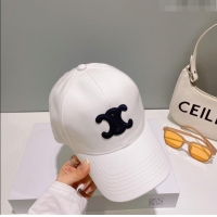 Reasonable Price Celine Baseball Hat C42401 White 2023