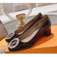 Pretty Style Louis Vuitton Madeleine Flat Ballerinas/Pumps in Patent Leather with Crystal 2122739