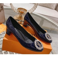 Best Product Louis Vuitton Madeleine Pumps 4.5cm in Patent Leather with Crystal Black 122745