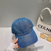 Popular Style Chanel Denim Baseball Hat 0414 Dark Blue 2023