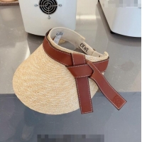 Super Quality Loewe Gate Visor Straw Hat 0311 Beige/Brown 2023