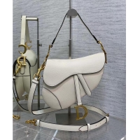 Top Quality Dior SADDLE BAG WITH STRAP Latte Grained Calfskin M0455CBA