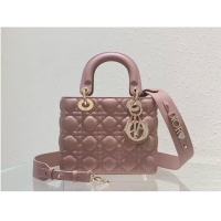 Trendy Design SMALL LADY DIOR MY ABCDIOR BAG Cannage Lambskin M0538ONG Peony Pink